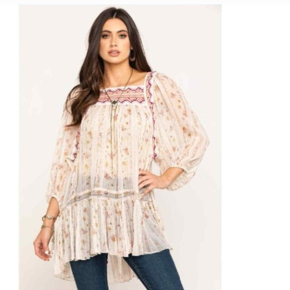 Free People Tops - Free People Dance Magic Tunic in Ivory Colorway